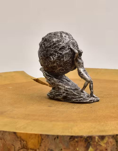 Minimal Ancient Greek Sisyphus Statue ,Sisyphus Sculpture,Greek Statue,Minimal Statue ,Home Decor, Art Object